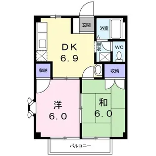 ドリームハイツ【1階】の間取り
