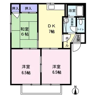 アンリシール【1階】の間取り