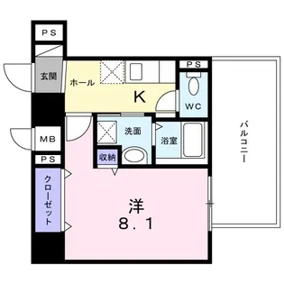 グランドモンド羽田【7階】の間取り