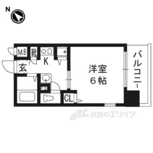 エステムコート京都河原町プレジール【2階】の間取り