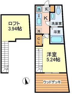 フレクション千歳船橋【1階】の間取り
