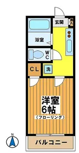 ウィステリア和泉【2階】の間取り