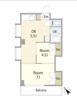 コスモビル【4階】の間取り
