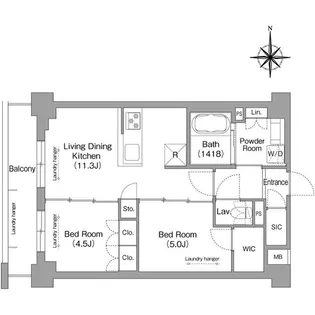 メトロステージPLUS中野弥生町【6階】の間取り