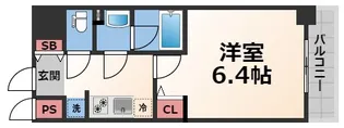 グランパシフィック巽中【2階】の間取り
