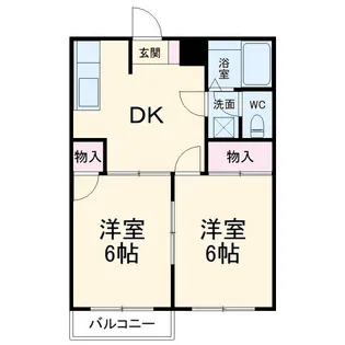 サンパレス足利II【2階】の間取り