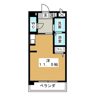 ブロンメゾン平和【2階】の間取り