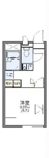 レオパレストゥー ル モンド【2階】の間取り