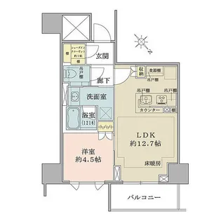 ザ・パークハウス千代田麹町【12階】の間取り
