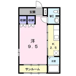 メルベーユ【2階】の間取り