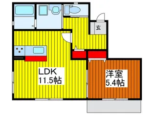 ル・トレゾ-ル【1階】の間取り