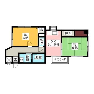 シャンブル28【2階】の間取り
