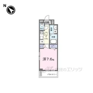 ヒカルサ京田辺大住【1階】の間取り