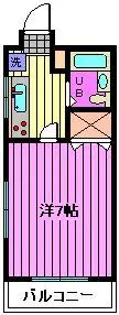 パーシモンハイツ【2階】の間取り