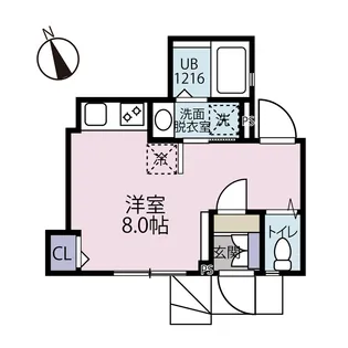 CISE町屋【1階】の間取り