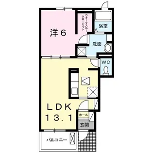 ベルローズ【1階】の間取り