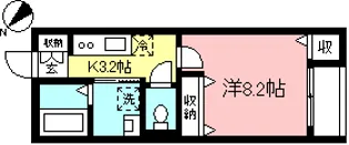メゾンアゼリア【1階】の間取り