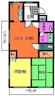 O.S.Tクレスタ【2階】の間取り