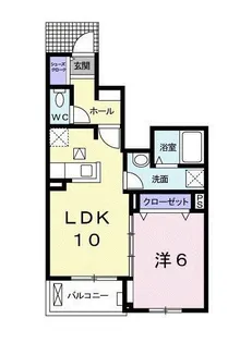 モデッサ宮前【1階】の間取り