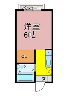 日新ハイツA棟【2階】の間取り