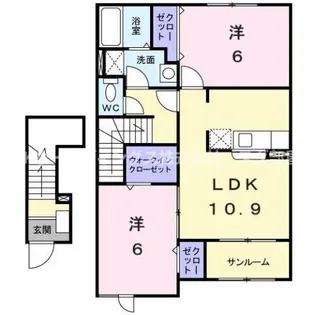 ル・モネ【2階】の間取り