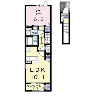 メゾン ラヴェール【2階】の間取り