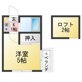 ロフトハウス加満久良【1階】の間取り