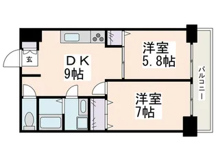 アベニュ-藤が丘【2階】の間取り