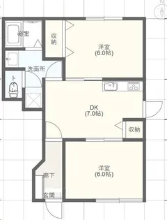 ミストラルII【2階】の間取り
