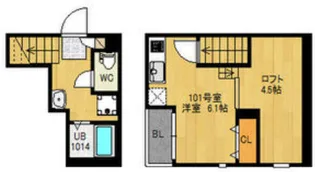 RIZEST東仙台【1階】の間取り