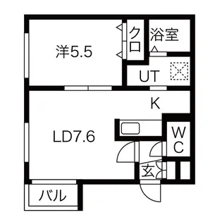 MTガーデン発寒南II【2階】の間取り