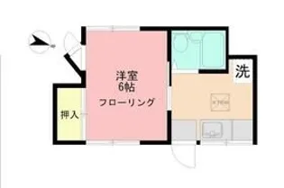コーポ追浜5th【1階】の間取り