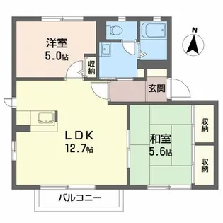 ディアスファミーユ A【1階】の間取り