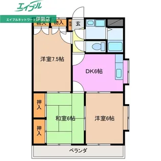 ワンエイム【3階】の間取り