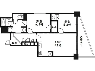 エステムプラザ梅田EAST【3階】の間取り