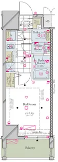 コンシェリア浜松町 MASTER’S VILLA【12階】の間取り
