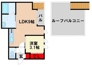 Grandtic朝倉【2階】の間取り