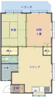 サンハイツ上沢1【4階】の間取り