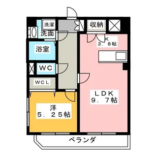 Tyinity(トリニティ)【2階】の間取り