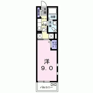 アサヒ・レジデンス III【1階】の間取り