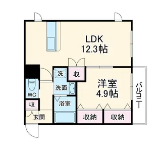 PLAGE豊中本町【2階】の間取り