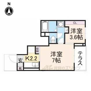 ヴィオラパッソ5【1階】の間取り