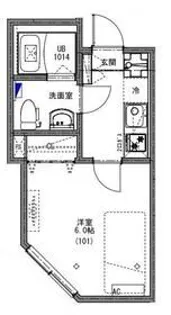 KEIAI RESIDENCE 北柏【1階】の間取り