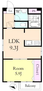 グランシャリオ ワタナベ【2階】の間取り