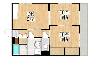 恒吉マンションC棟【1階】の間取り