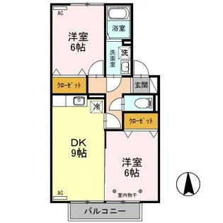 プリムヴェール【2階】の間取り