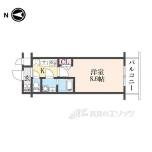 CRESTTAPP京都太秦天神川DEX2【4階】の間取り