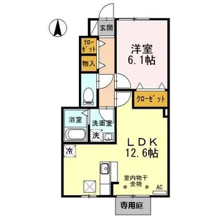 MARCHE 高茶屋【1階】の間取り