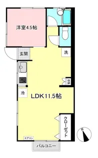 金光ハイツ【2階】の間取り