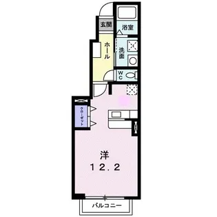 デフィー平川【1階】の間取り